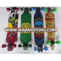 Wellshow Sport 41Inches Drop Down Drop Through Complete Skateboard Longboards