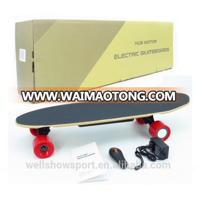 Wellshow Sport Electric Longboard Skateboard Controlled By Handhold Wireless Remote