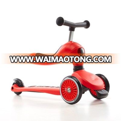 Wellshow Sports 2-in-1 Kick Scooter kids Toddler Scooter with Removable Seat