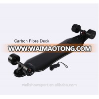 Wellshow Sport Lightest,most Advanced Carbon Fiber Electric Longboard Skateboard Controlled By Handhold Wireless Remote