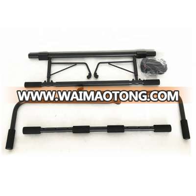 Wellshow Sport Doorway Pull Up Bar Heavy Duty Gym Horizontal Door Pull Up Chin Up Bar With Dip Station Dip Bar OEM