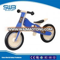 Wood walking bike kids with 12" air wheels, customized balance bike kids