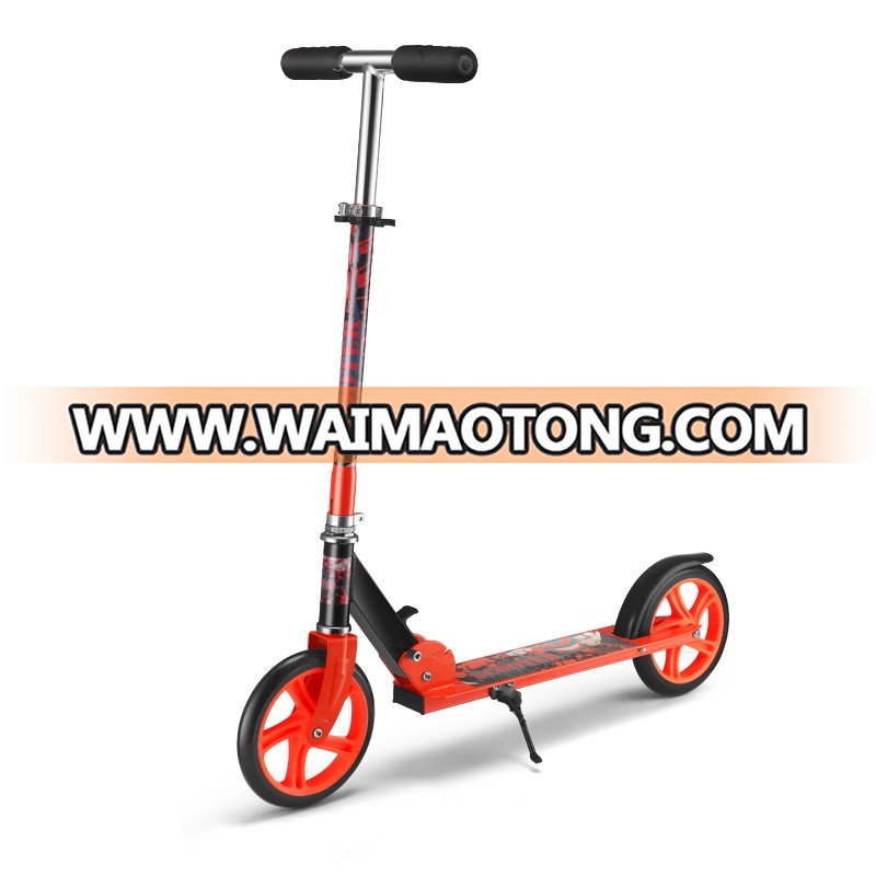 2 Wheels Scooter 200mm PU Wheels Aluminum Kick Scooter for Adults